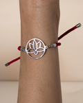 Bransoletka z Kwiatem Lotosu – Srebrny Amulet
