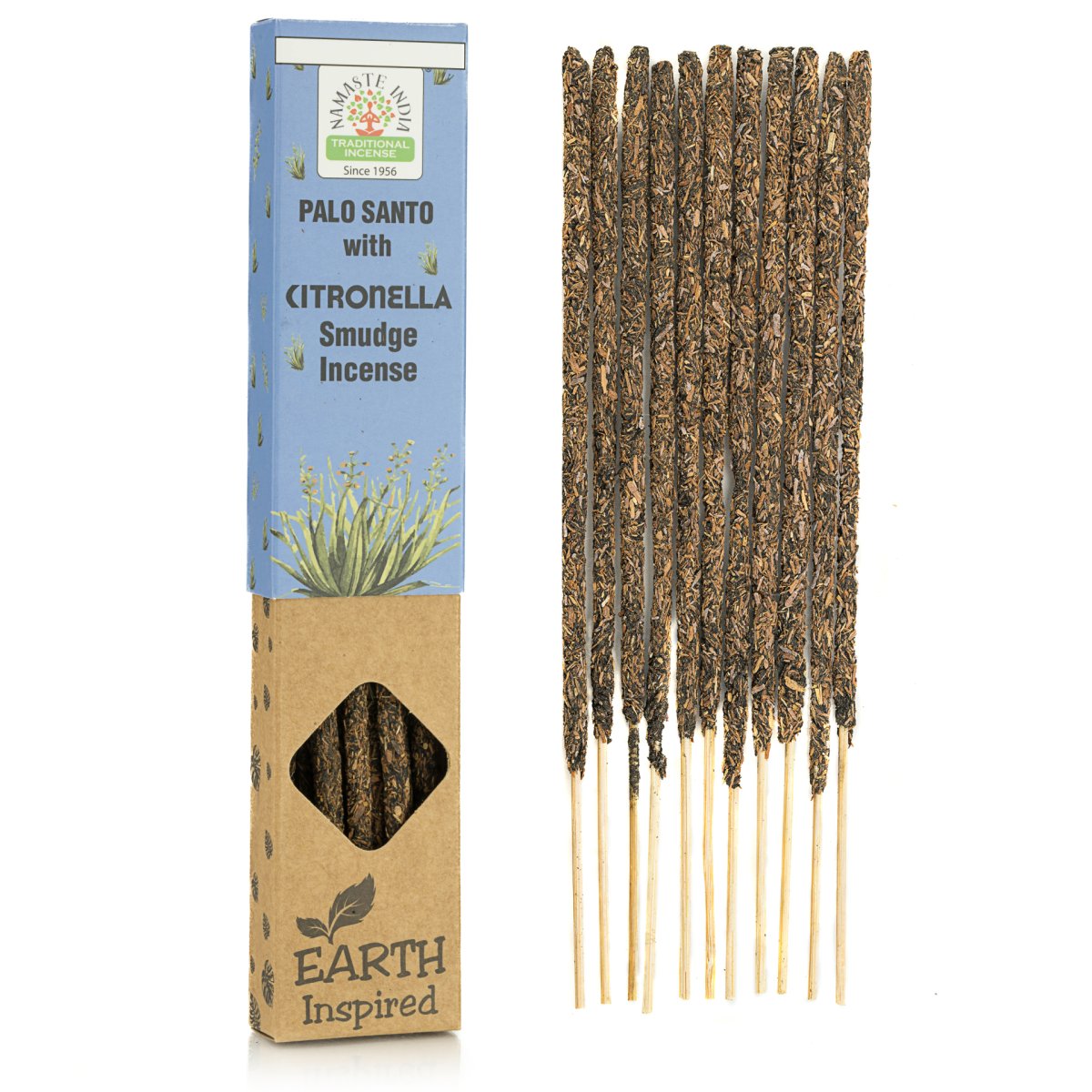 Rzemieślnicze kadzidełka indyjskie Namaste India | Citronella z Palo Santo
