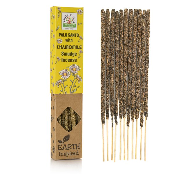 Rzemieślnicze kadzidełka indyjskie Namaste India | Rumianek z Palo Santo