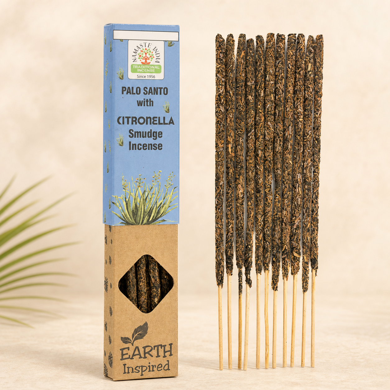 Rzemieślnicze kadzidełka indyjskie Namaste India – Citronella z Palo Santo