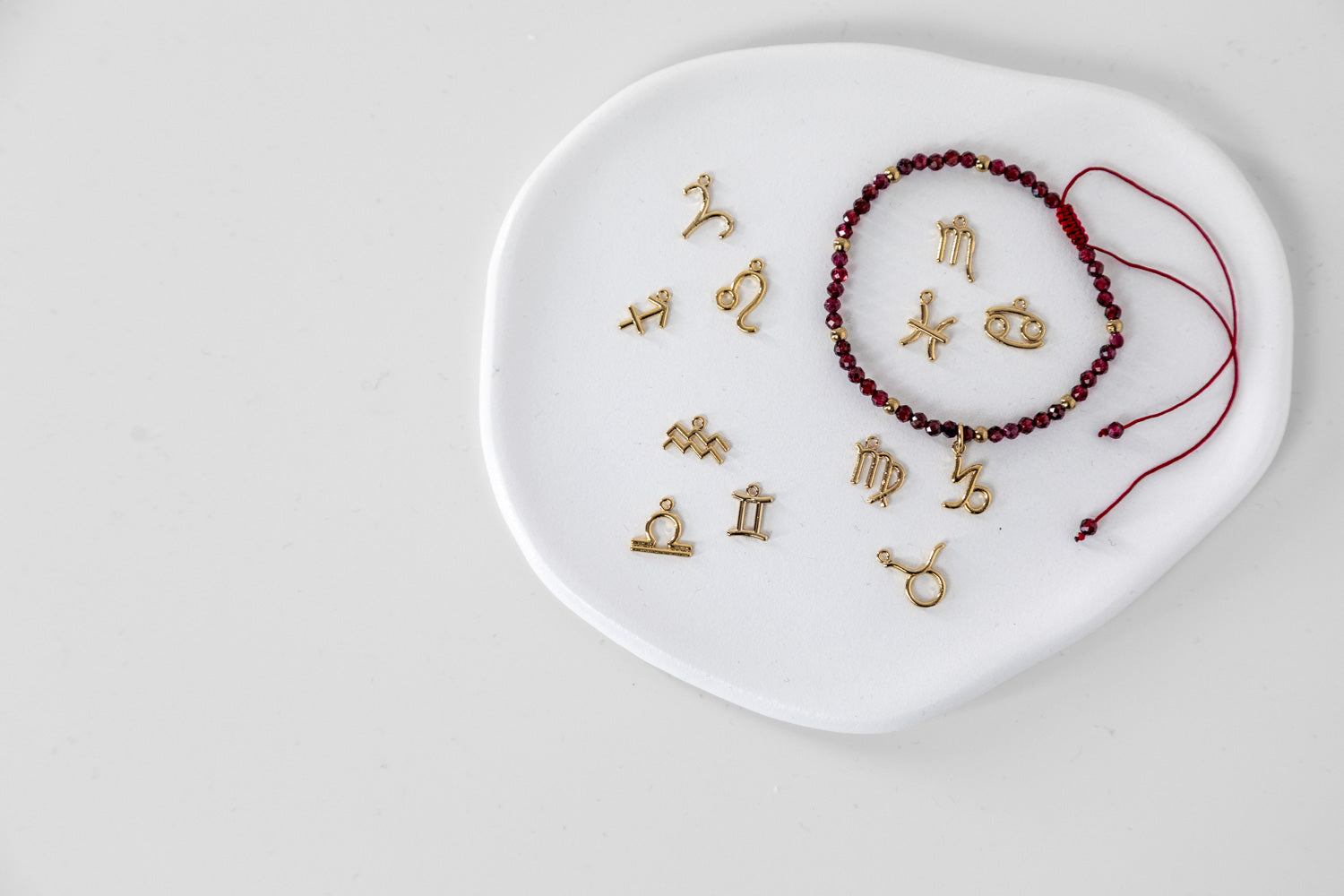 Bransoletka Zodiakalna z Granatem | Amulet Mocy