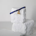 Złota Bransoletka Zodiakalna z Lapis Lazuli – Amulet Intuicji