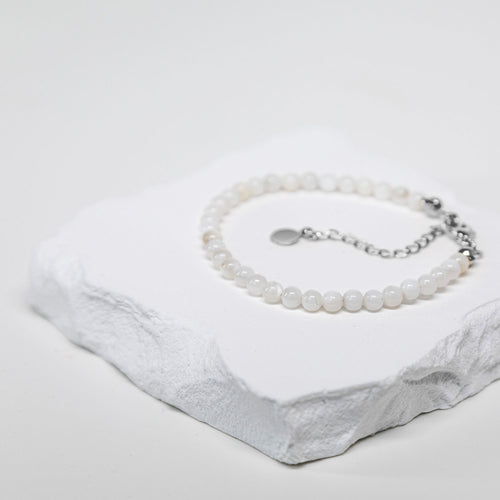 Bransoletka z Kremową Muszlą | Amulet Kobiecej Energii