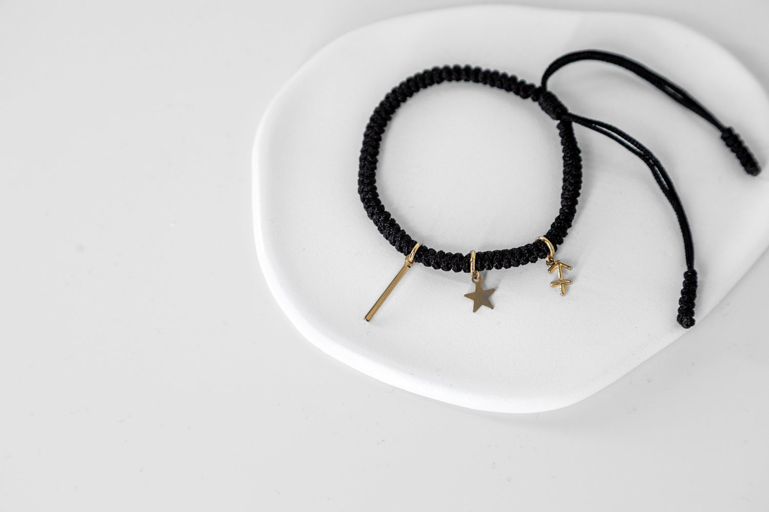 Bransoletka Zodiakalna | Złoty Amulet z Gwiazdką