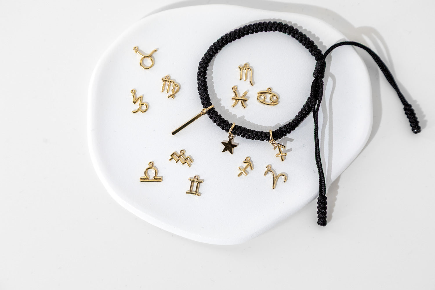 Bransoletka Zodiakalna | Złoty Amulet z Gwiazdką