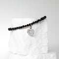 Srebrna Bransoletka Zodiakalna z Czarnym Turmalinem | Amulet Ochrony