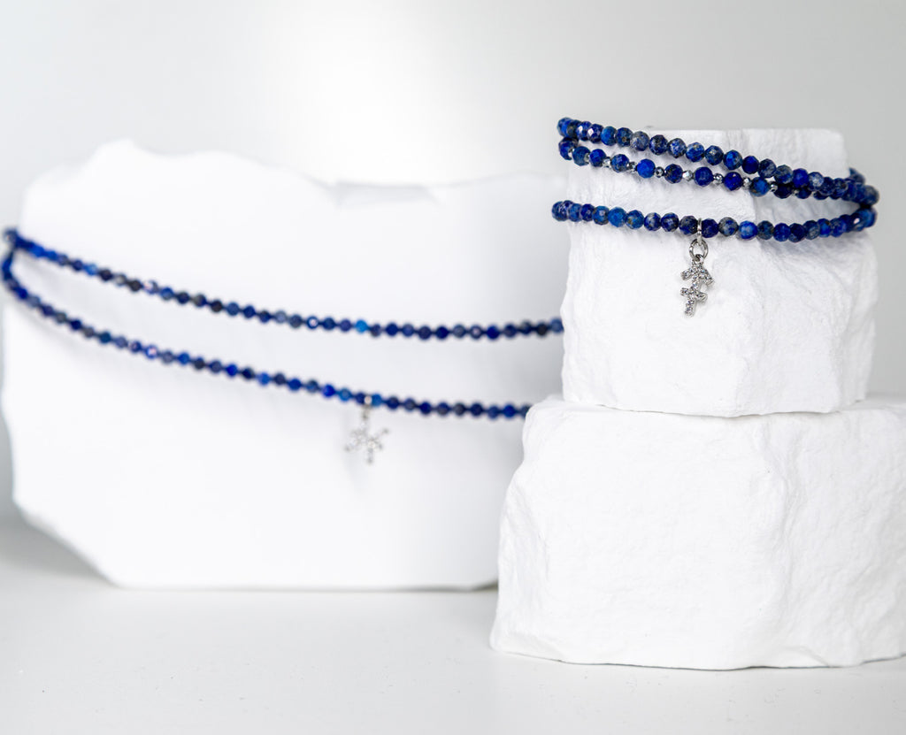 Srebrny Zestaw Solune - Lapis Lazuli