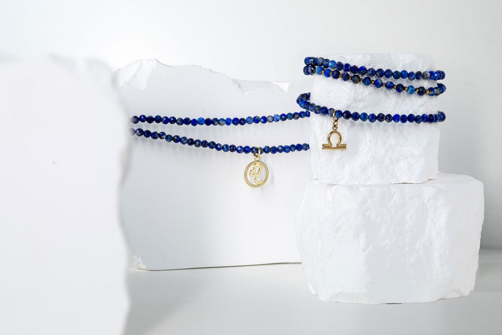 Złoty Zestaw Solune - Lapis Lazuli