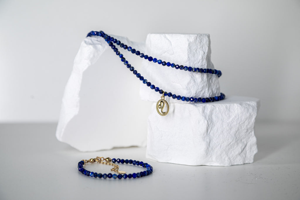 Złoty Zestaw Solune – Lapis Lazuli