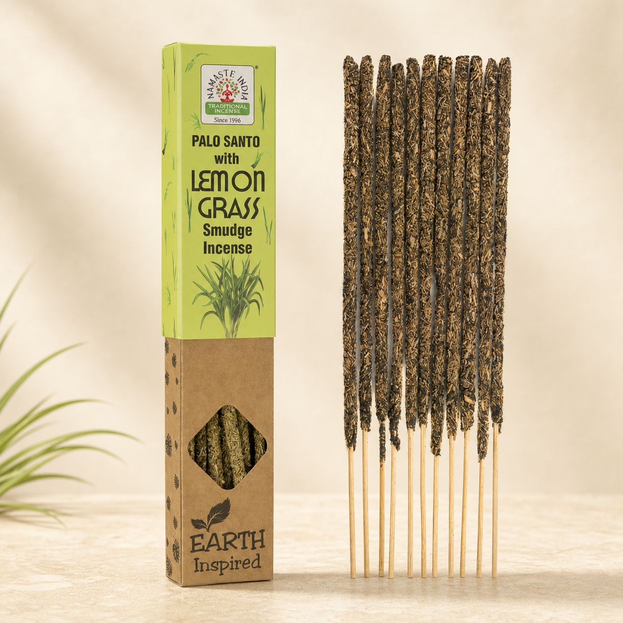 Rzemieślnicze kadzidełka Namaste India – Trawa Cytrynowa z Palo Santo