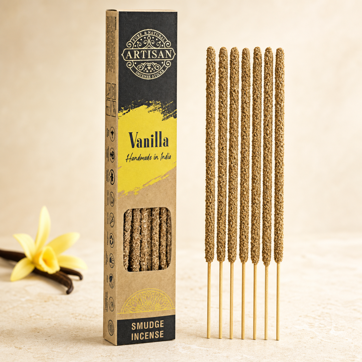 Kadzidełka rzemieślnicze Artisan otaczane Palo Santo - Vanilia